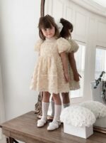 Beige Floral Dress